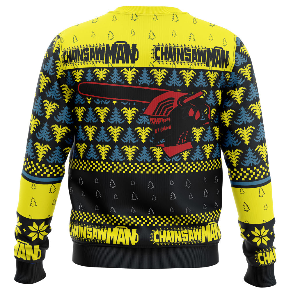 Morukai "You Make It Fell Like Christmas Chainsaw Man Ugly Sweater