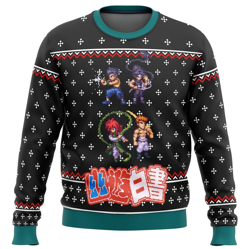 Morukai "YUYU HAKUSHO Ghost Fighter Sprite Ugly Sweater