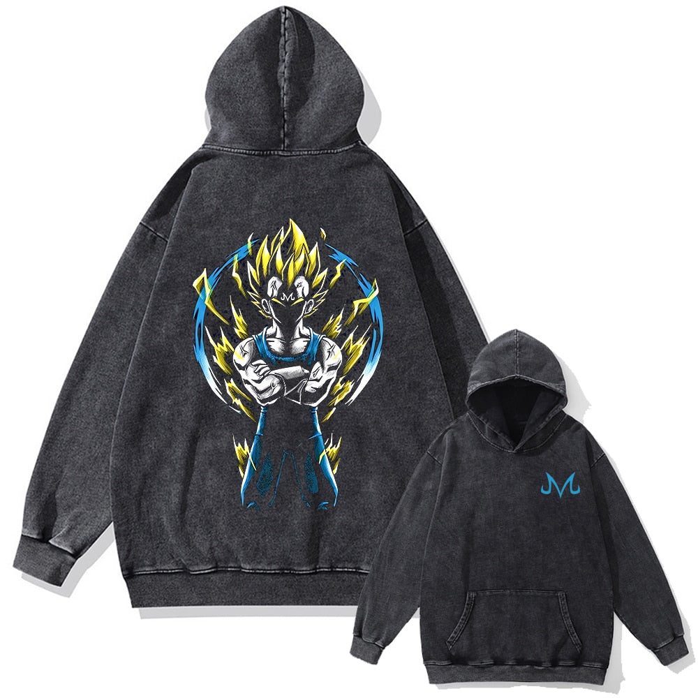 Morukai "Majin Vegata" Dragon Ball Vintage Oversized Hoodie V1