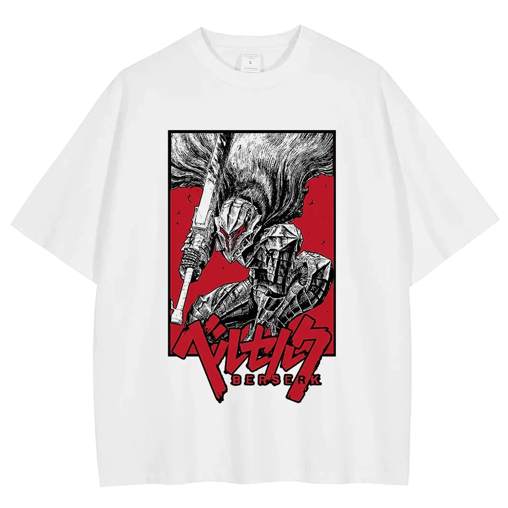 Morukai "Guts Berserker Armor" Berserk Vintage Washed Oversized T-Shirt V9