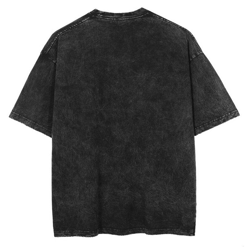 Morukai "Denji Devil-human Hybrid" Chainsaw Man Vintage Washed Oversized T-Shirt V3