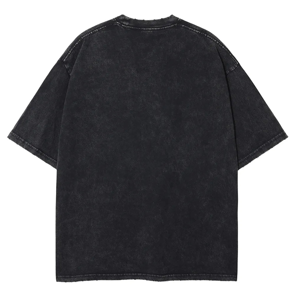Morukai "Ryomen Sukuna Malevolent Shrine" Jujutsu Kaisen Vintage Washed Oversized T-Shirt