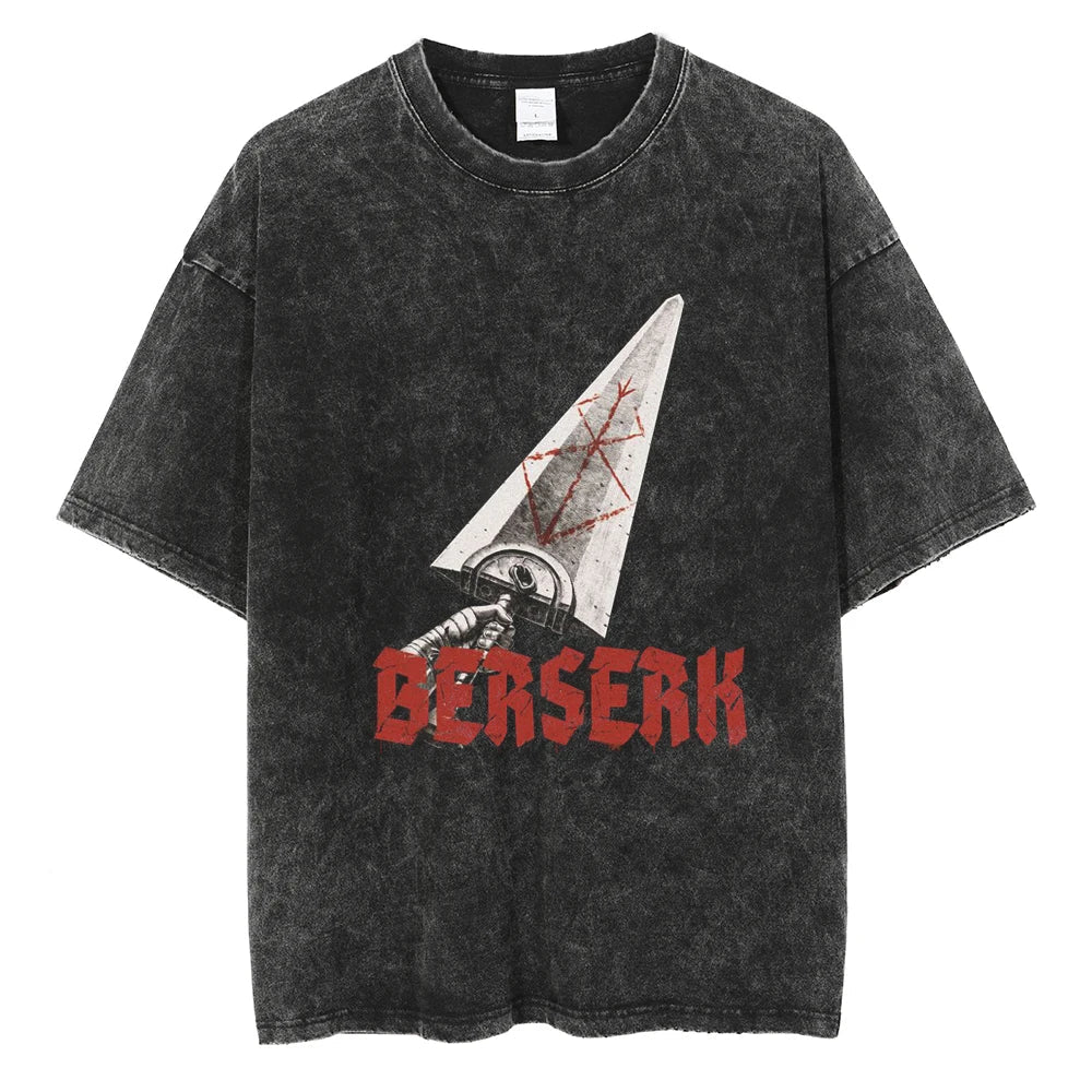 Morukai "The Dragon Slayer Sword" Berserk Vintage Washed Oversized T-Shirt