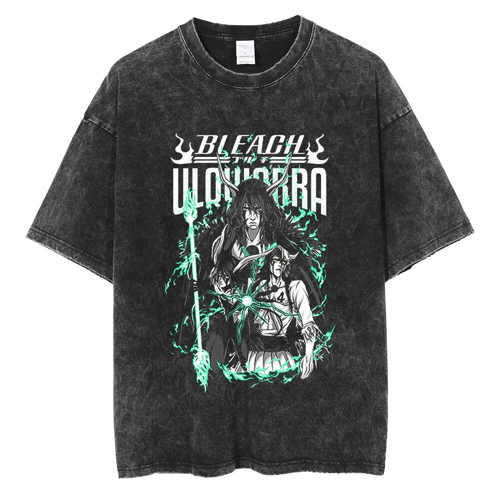 Morukai "Ulquiorra Cifer Arrancar" Bleach Vintage Washed Oversized T-Shirt