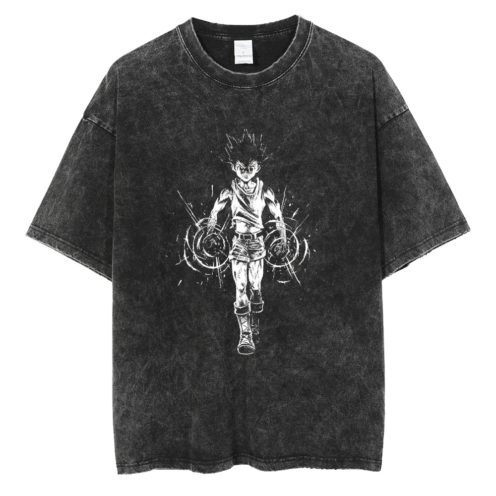 Morukai "Gon Freecss Untamed" Hunter x Hunter Vintage Washed Oversized T-Shirt