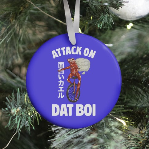 Morukai "Attack On Dat Boi Ornament Anime Ornaments