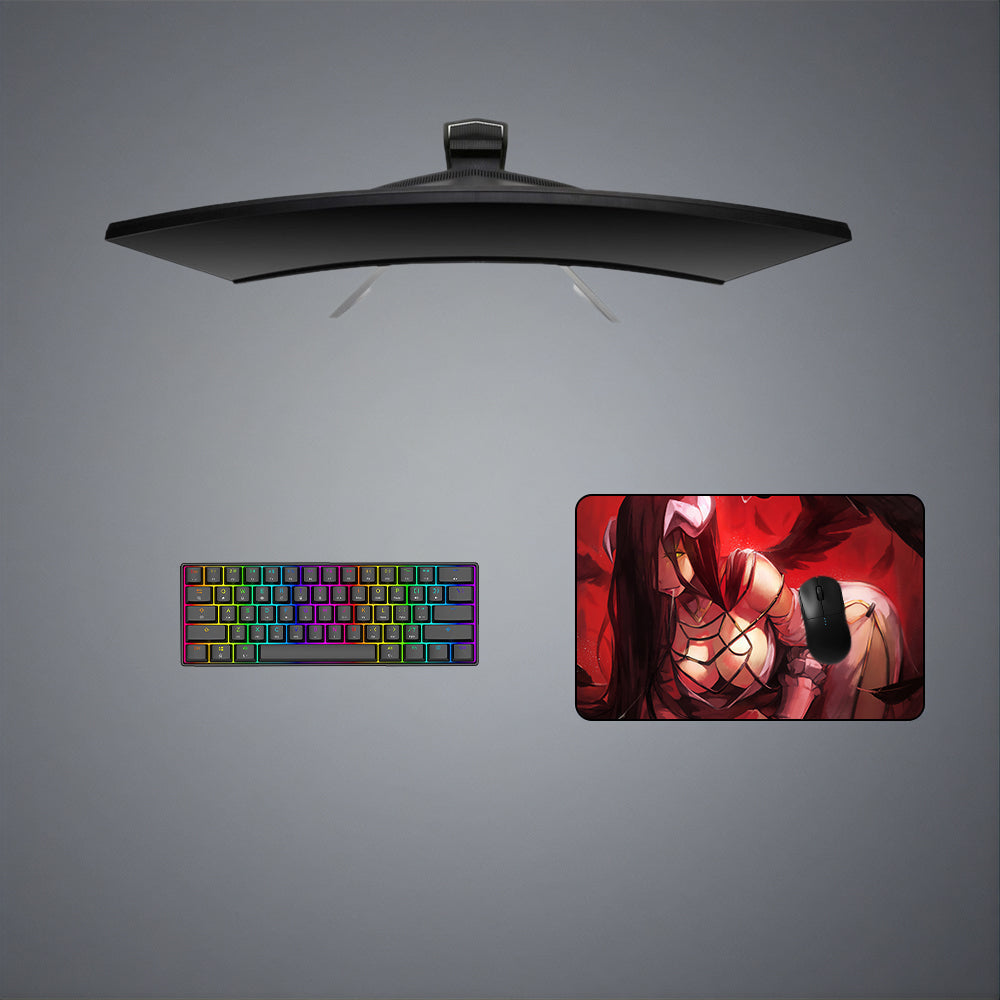 Morukai "Red Charming Albedo" Overlord Gaming Mouse Pad