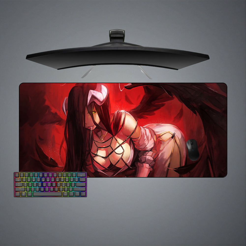 Morukai "Red Charming Albedo" Overlord Gaming Mouse Pad