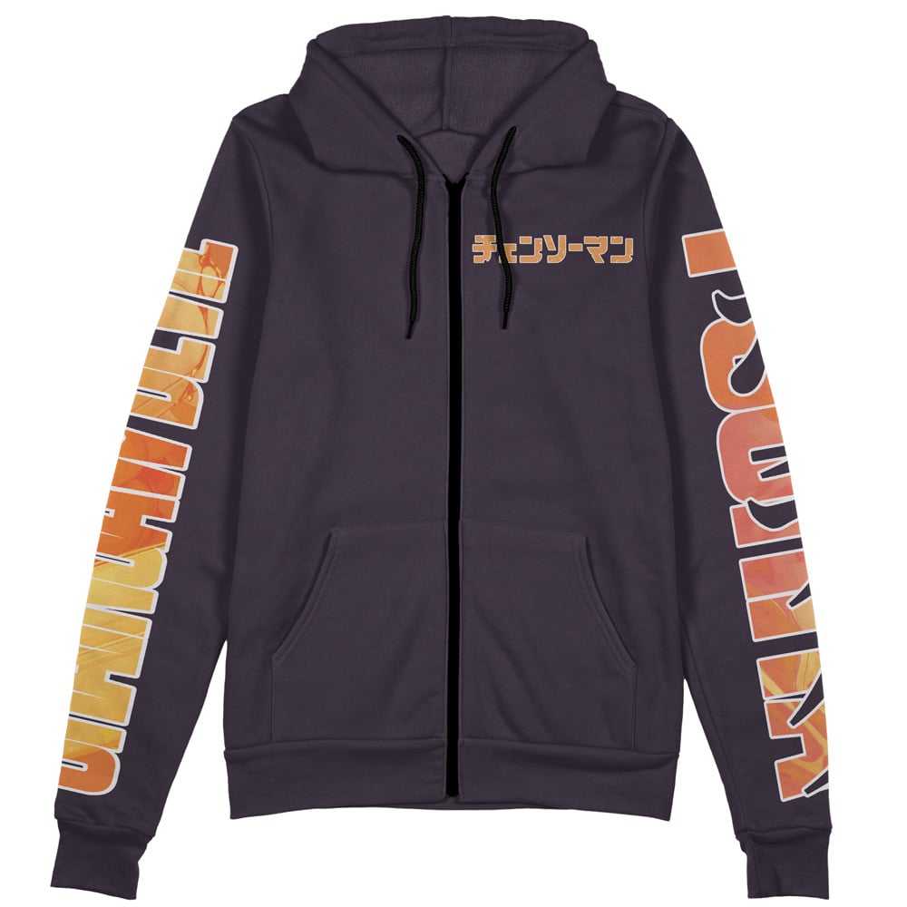 Morukai "Pochita Chainsaw Man Streetwear Zip Hoodie Jacket