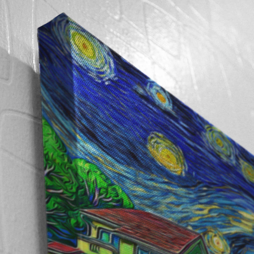 Morukai "Ponyo Starry Night Studio Ghibli Canvas Print Wall Art