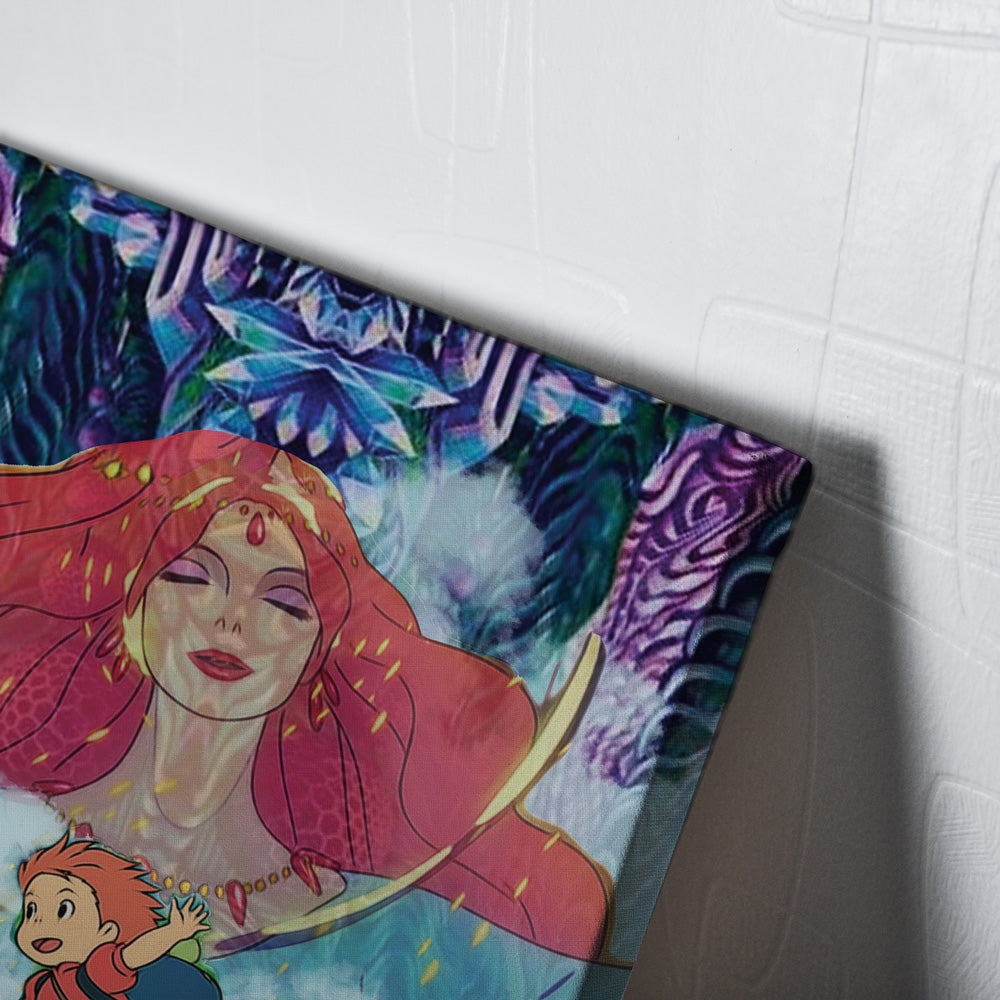 Morukai "Ponyo Studio Ghibli Canvas Print Wall Art