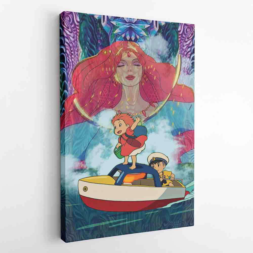 Morukai "Ponyo Studio Ghibli Canvas Print Wall Art