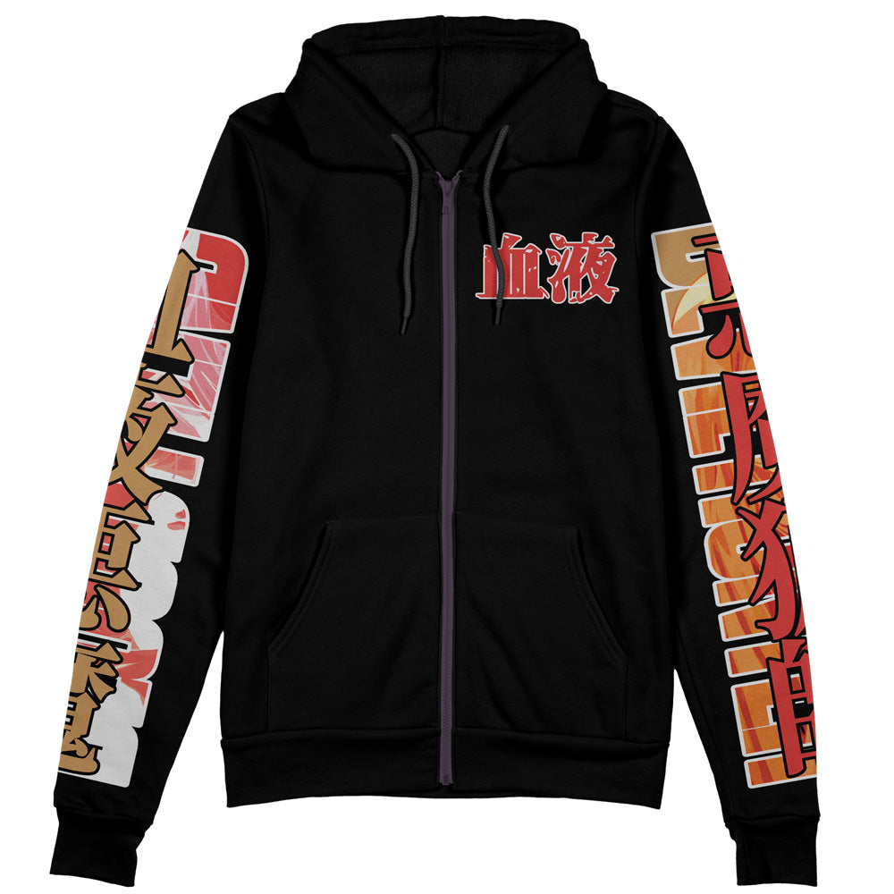 Morukai "Power" Chainsaw Man Streetwear Zip Hoodie Jacket
