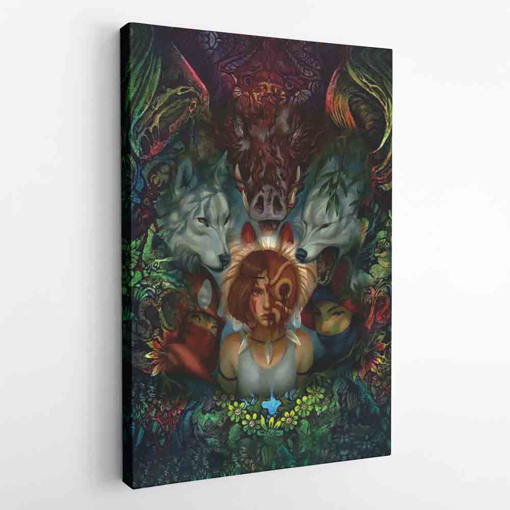 Morukai "Princess Mononoke Studio Ghibli Canvas Print Wall Art