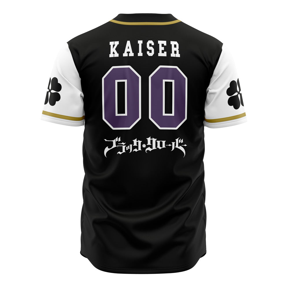 Morukai "Purple Orcas Black Clover Baseball Jersey