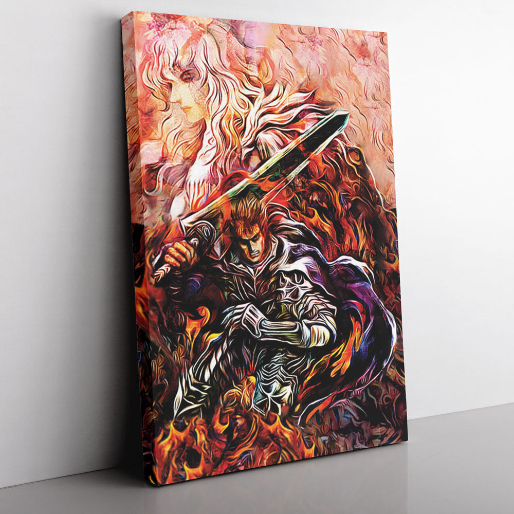 Morukai "Quest of Guts Berserk Vertical Canvas Print Wall Art