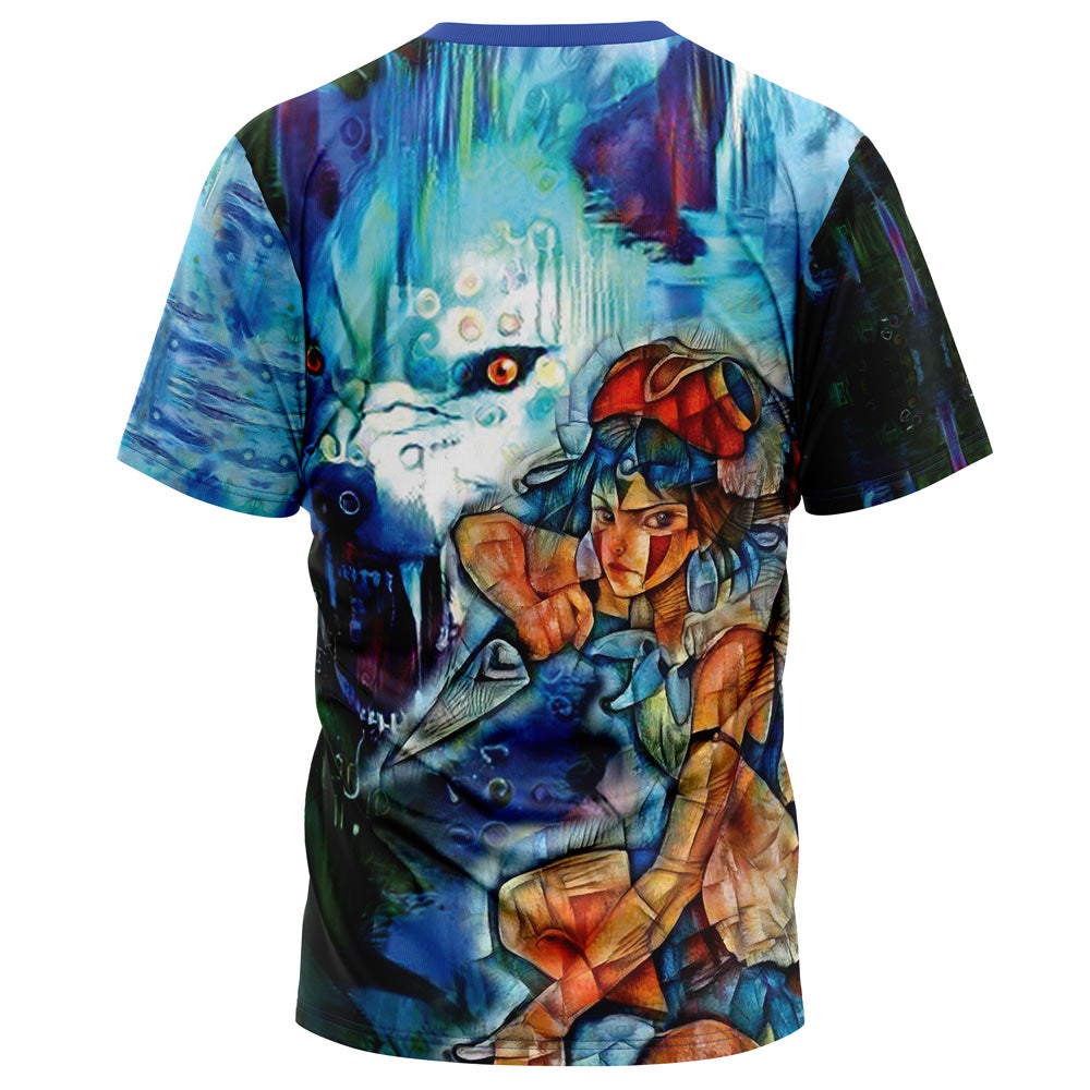 Morukai "Raging San" Princess Mononoke AOP T-Shirt