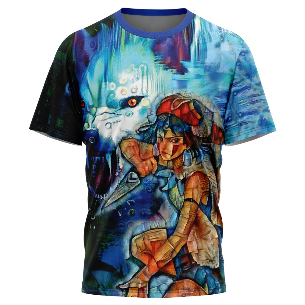 Morukai "Raging San" Princess Mononoke AOP T-Shirt