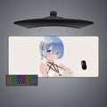 Morukai "Rem Blush" Re:Zero Gaming Mouse Pad