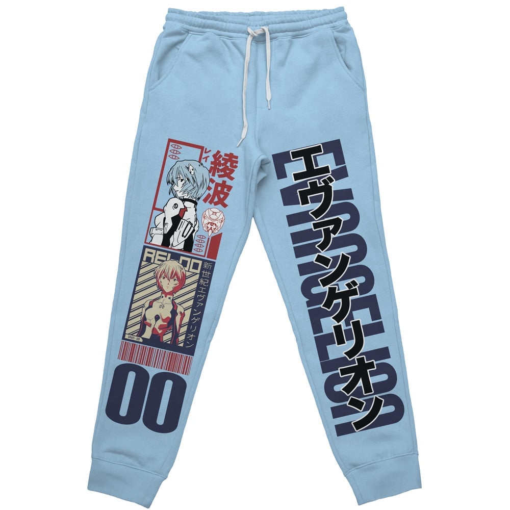 Morukai "Rei Ayanami x Eva 00 Neon Neon Genesis Evangelion Streetwear Sweatpants
