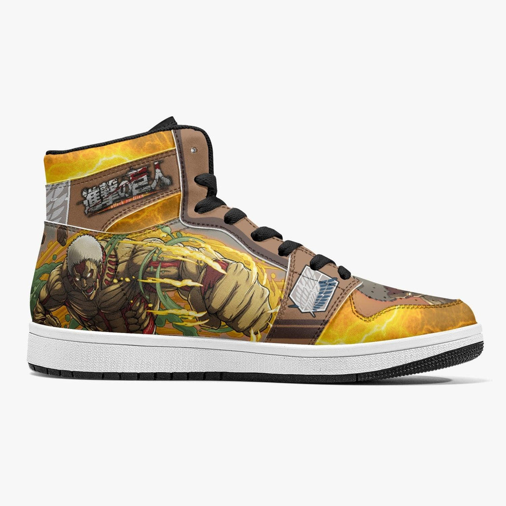 Morukai "Reiner Braun Armored Titan Shingeki no Kyojin Mid 1 Basketball Shoes