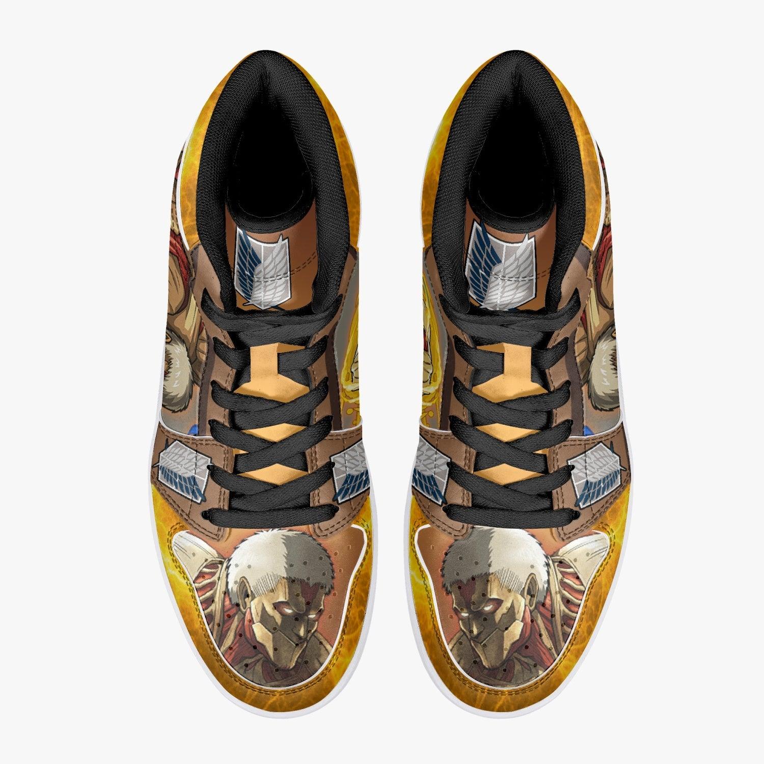 Morukai "Reiner Braun Armored Titan Shingeki no Kyojin Mid 1 Basketball Shoes