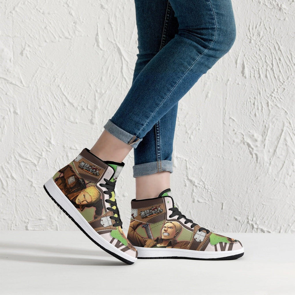 Morukai "Reiner Braun Attack on Titan Mid 1 Basketball Shoes