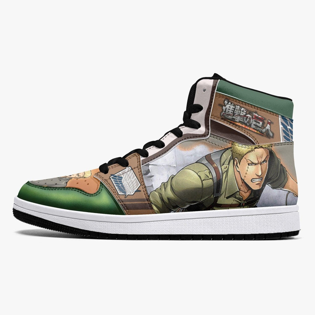 Morukai "Reiner Braun Revelation Shingeki no Kyojin Mid 1 Basketball Shoes