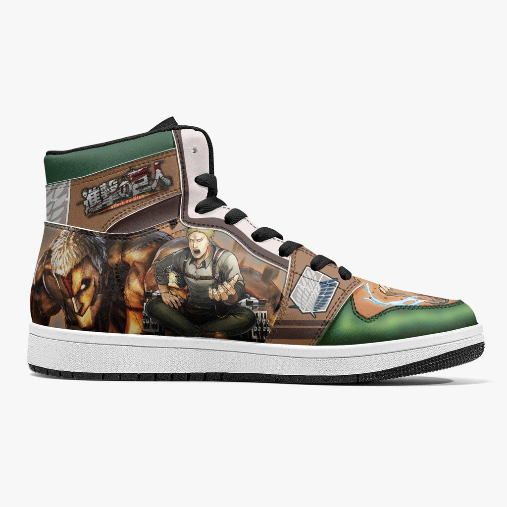 Morukai "Reiner Braun Revelation Shingeki no Kyojin Mid 1 Basketball Shoes