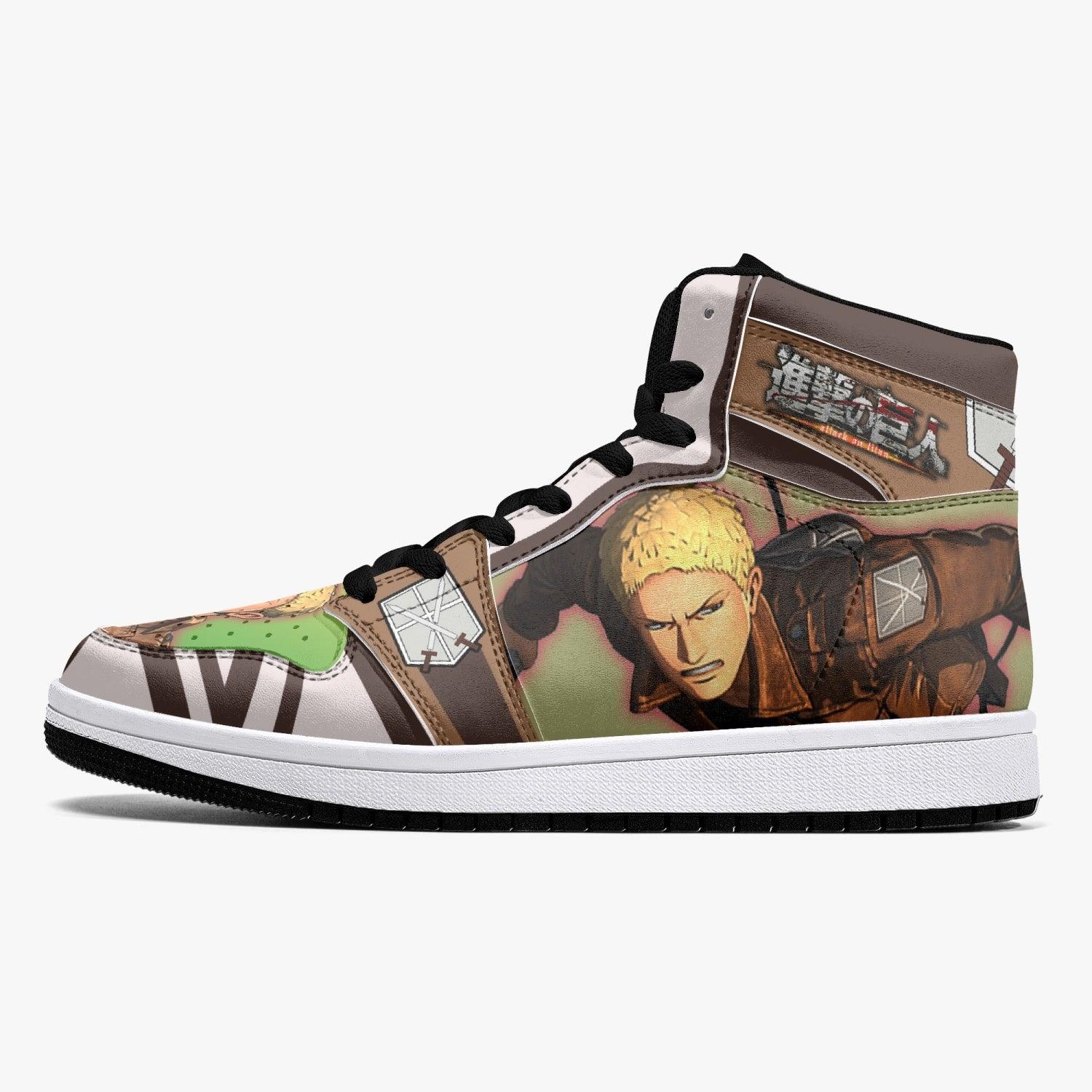 Morukai "Reiner Braun Shingeki no Kyojin Mid 1 Basketball Shoes