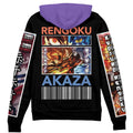 Morukai "Rengoku x Akaza" Demon Slayer: Kimetsu no Yaiba Streetwear Zip Hoodie Jacket