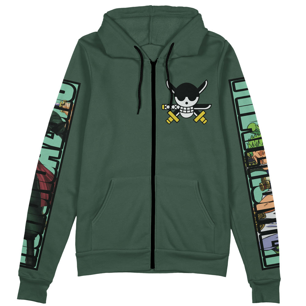 Morukai "Roronoa Zoro" One Piece Unisex Streetwear Zip Hoodie Jacket