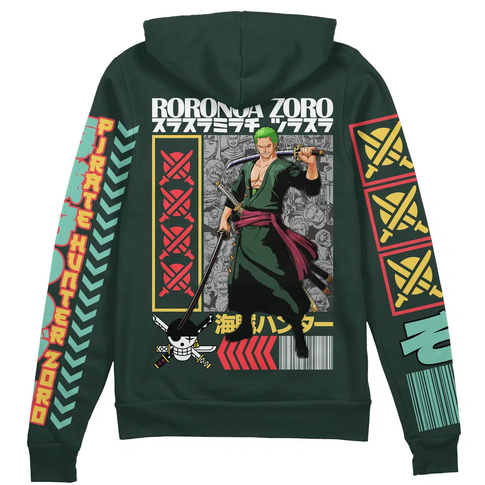 Morukai "Roronoa Zoro" One Piece Streetwear Zip Hoodie Jacket