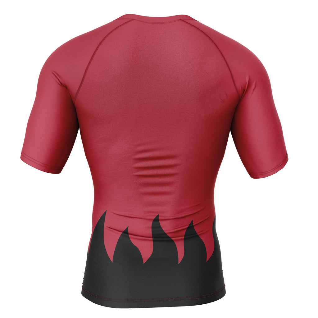 Morukai "Hokage Cloak" Naruto Short Sleeve Rash Guard Compression Shirt