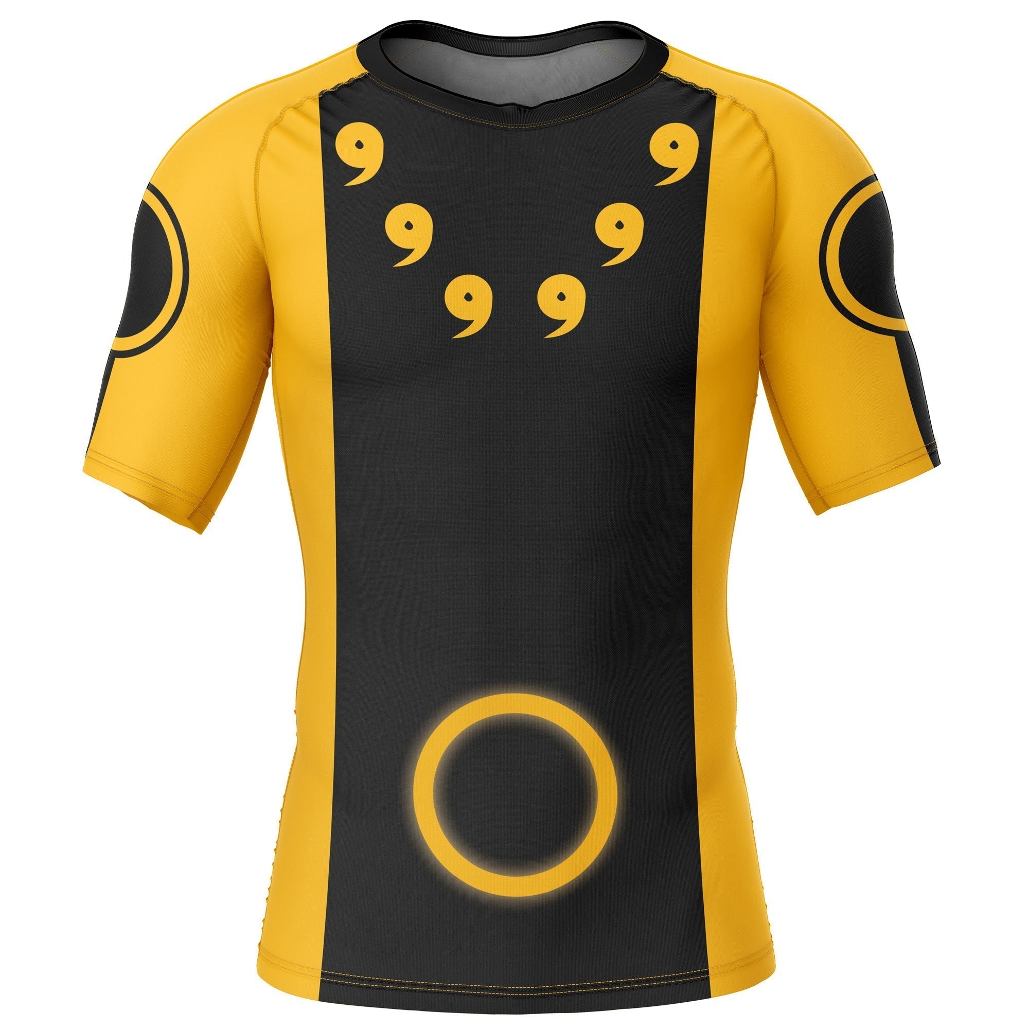 Morukai "Naruto Sage of Six Paths Mode" Naruto Short Sleeve Rash Guard Compression Shirt