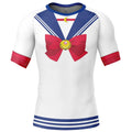 Morukai "Sailor Moon Short Sleeve Rash Guard Compression Shirt