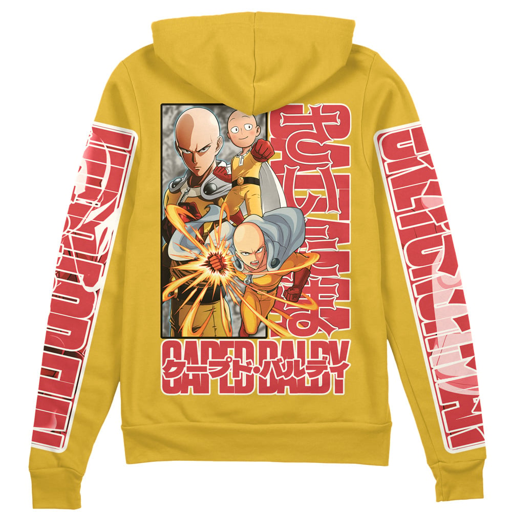 Morukai "Saitama" One Punch Man Streetwear Zip Hoodie Jacket