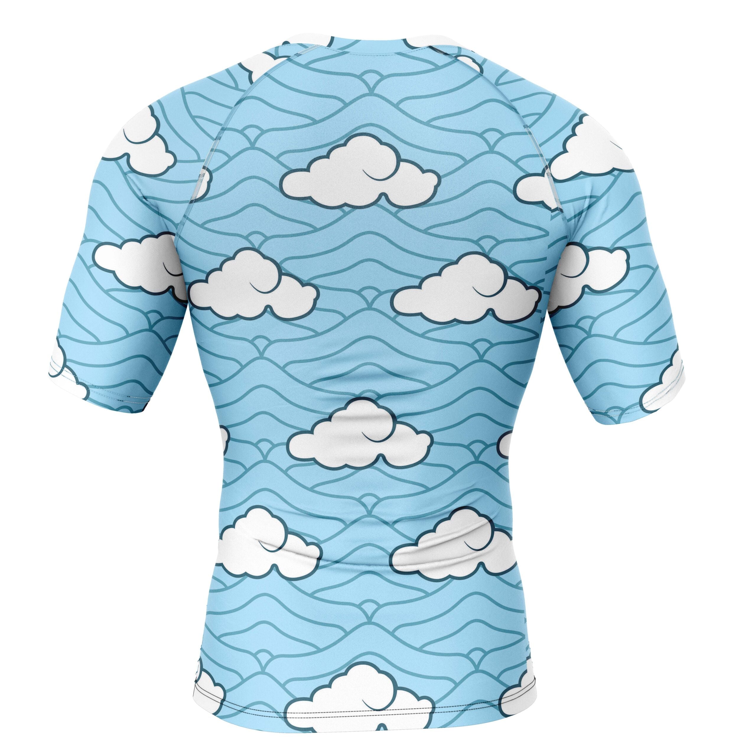 Morukai "Sakonji Urokodaki Demon Slayer Short Sleeve Rash Guard Compression Shirt