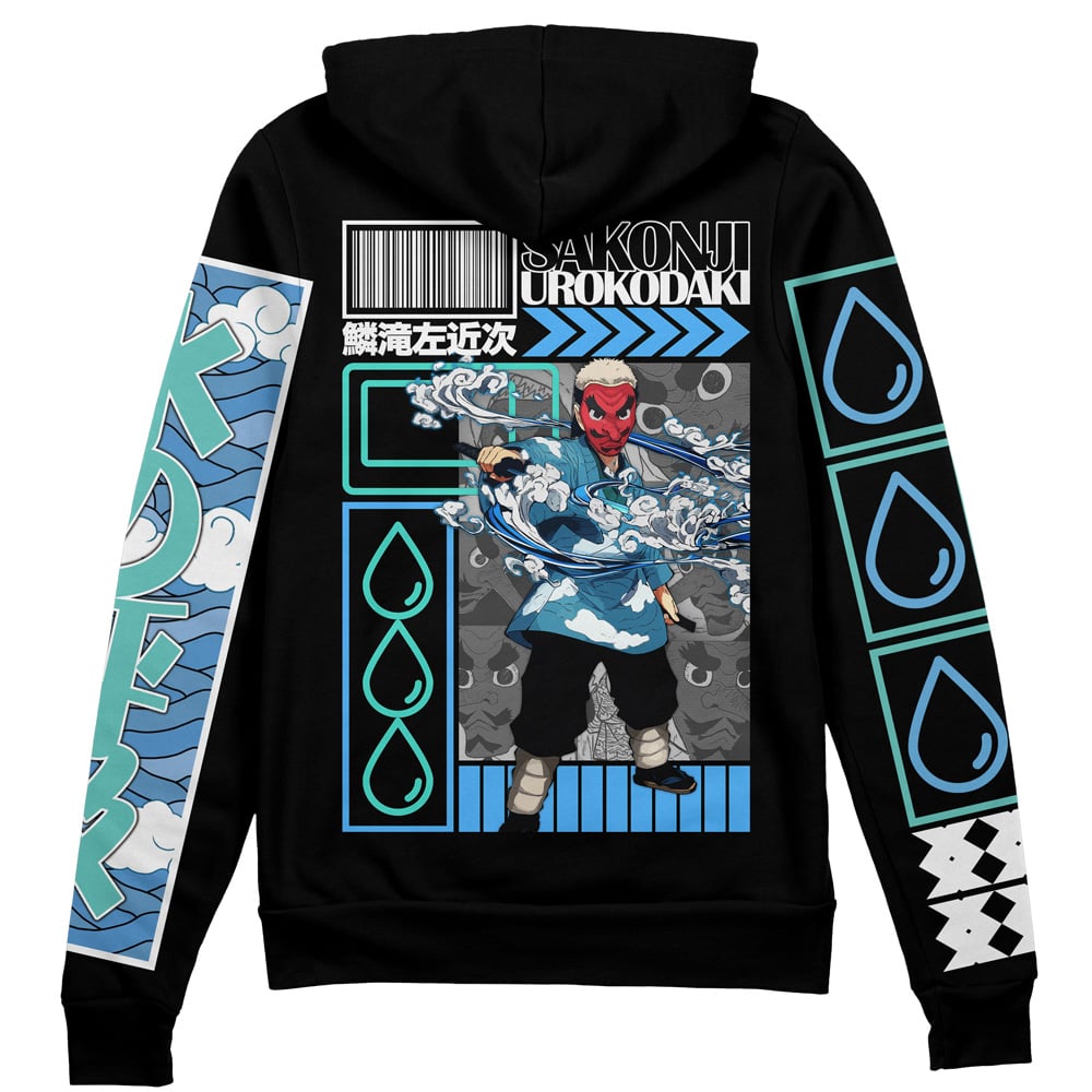 Morukai "Sakonji Urokodaki Demon Slayer Streetwear Zip Hoodie Jacket