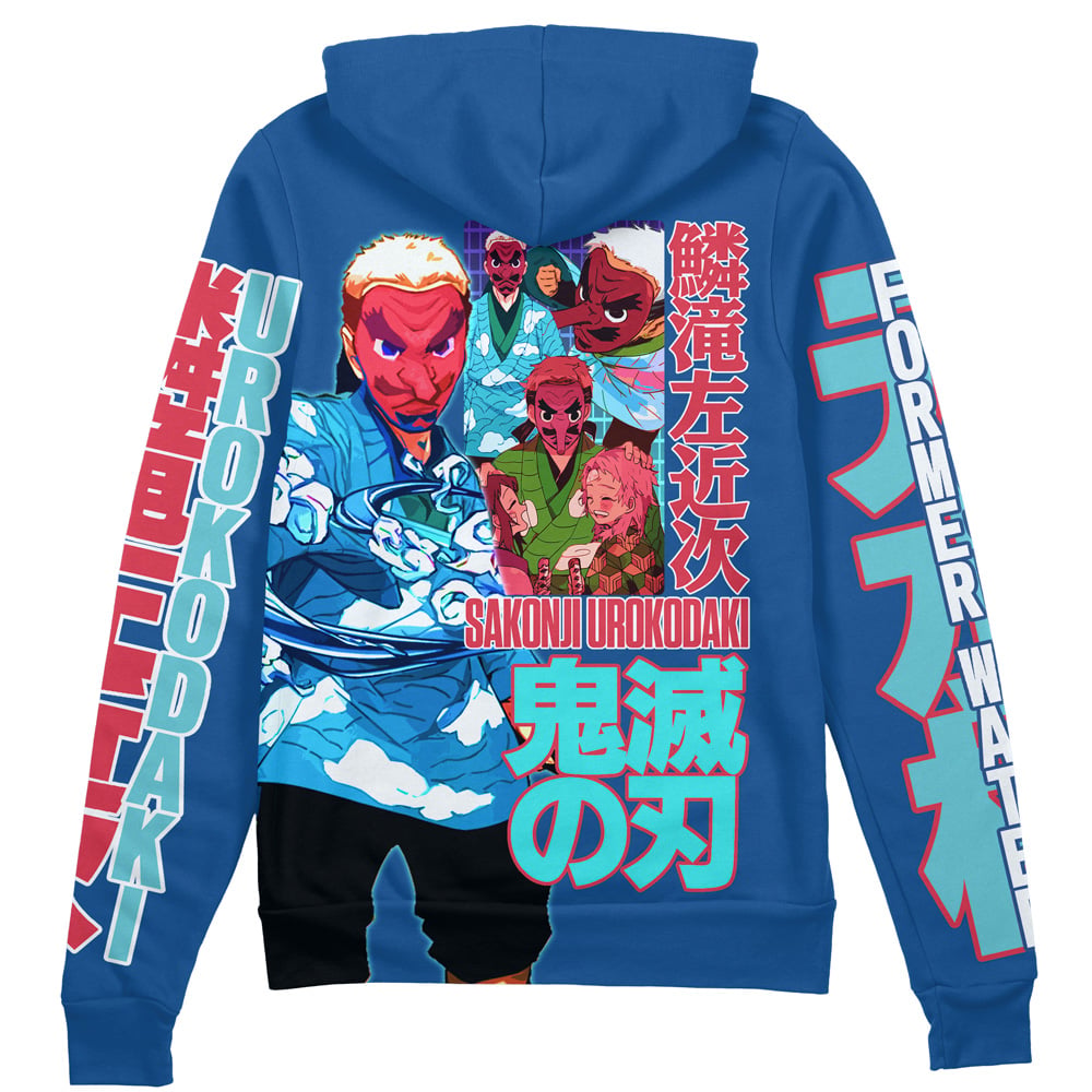 Morukai "Sakonji Urokodaki V2 Demon Slayer Streetwear Zip Hoodie Jacket