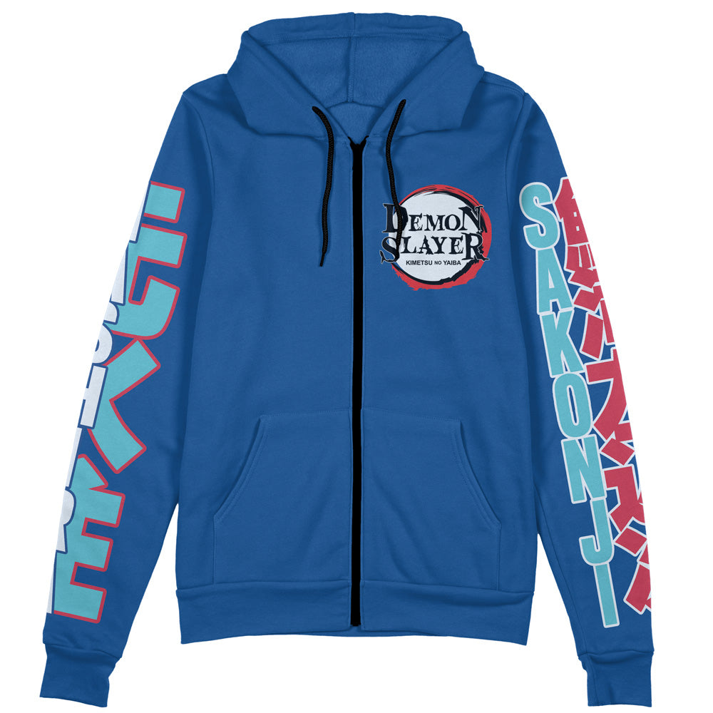 Morukai "Sakonji Urokodaki V2 Demon Slayer Streetwear Zip Hoodie Jacket