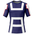 Morukai "U.A. High School Gym Uniform" My Hero Academia Short Sleeve Rash Guard Compression Shirt