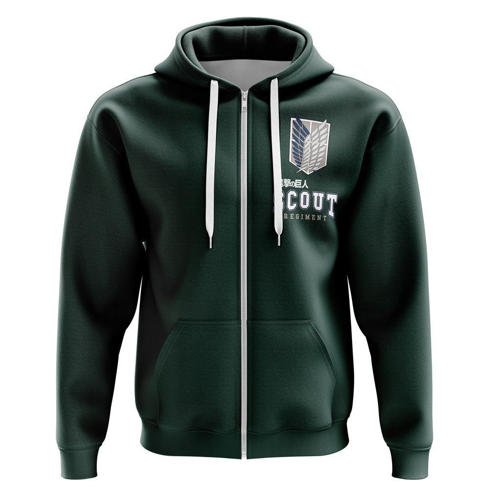 Morukai "Scouting Legion" Attack On Titan Streetwear Zip Hoodie Jacket