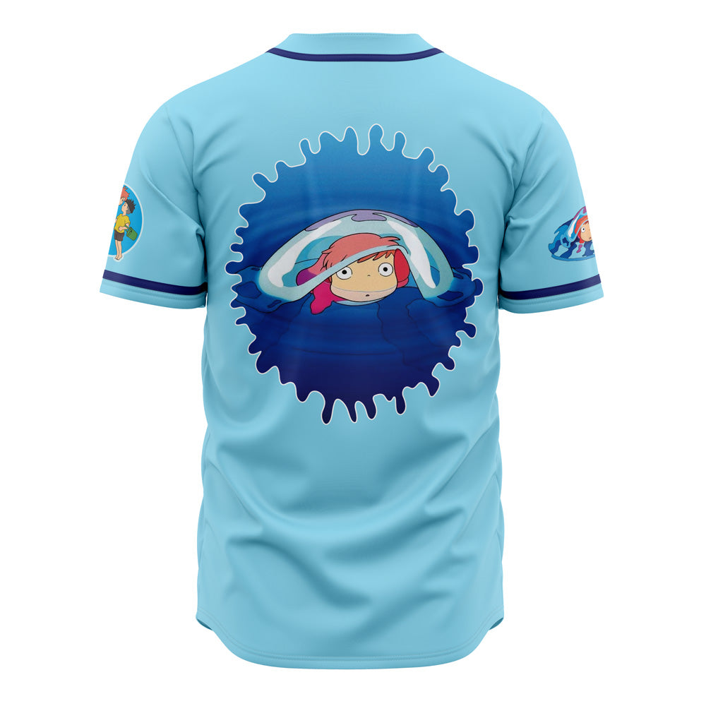 Morukai "Ponyo The Goldfish Girl" Ponyo Baseball Jersey