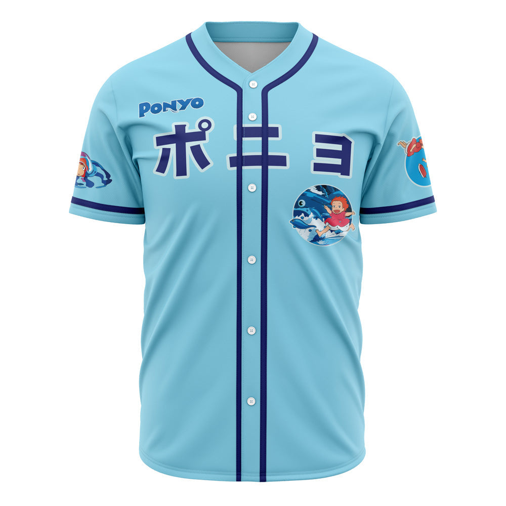 Morukai "Ponyo The Goldfish Girl" Ponyo Baseball Jersey