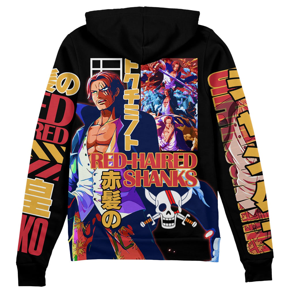 Morukai "Shanks V2 One Piece Streetwear Zip Hoodie Jacket
