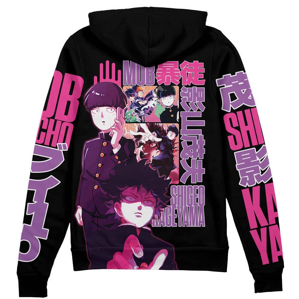 Morukai "Shigeo Kageyama V3 Mob Psycho 100 Streetwear Zip Hoodie Jacket