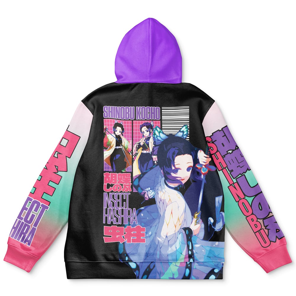 Morukai "Shinobu Kocho" Demon Slayer: Kimetsu no Yaiba Streetwear Hoodie V2