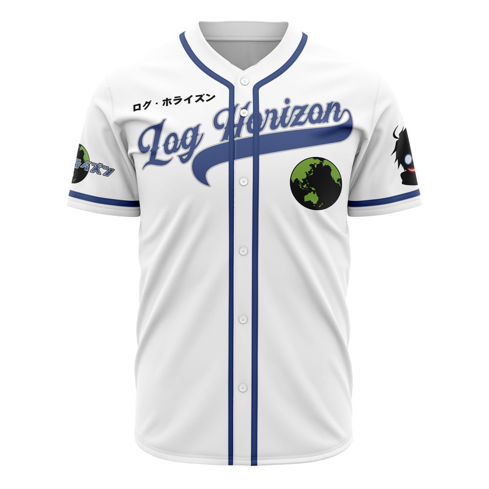 Morukai "Shiroe Black Heart Glasses Log Horizon Baseball Jersey
