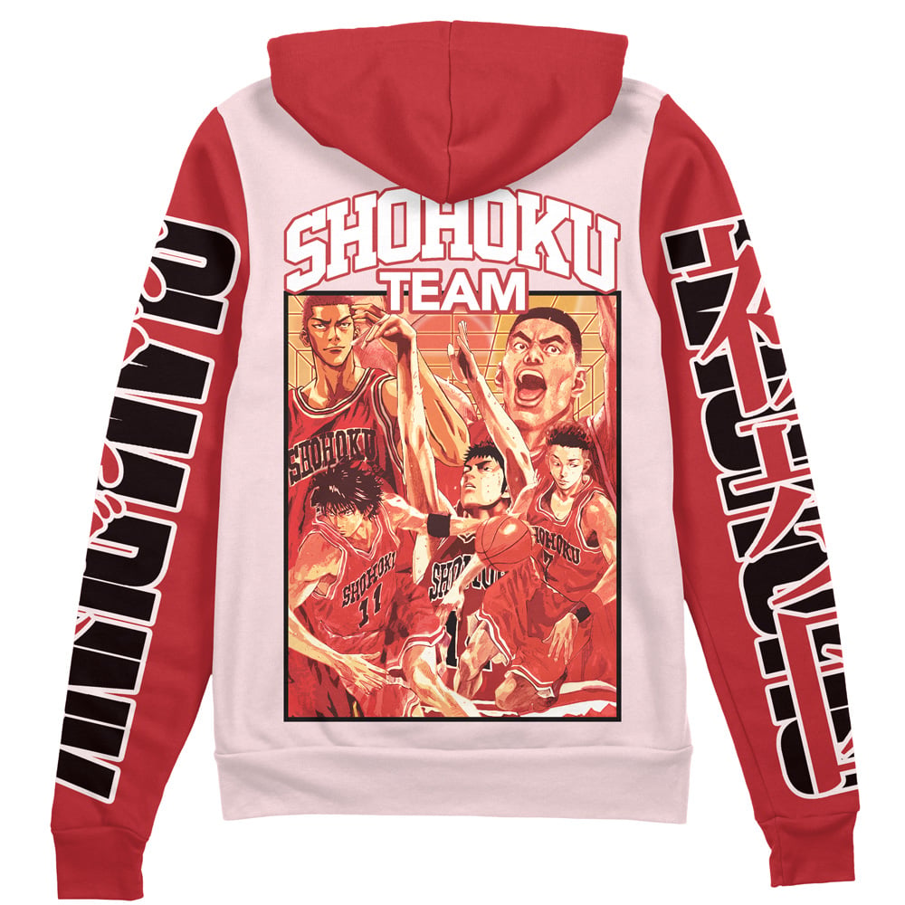 Morukai "Shohoku Team Slam Dunk Streetwear Zip Hoodie Jacket